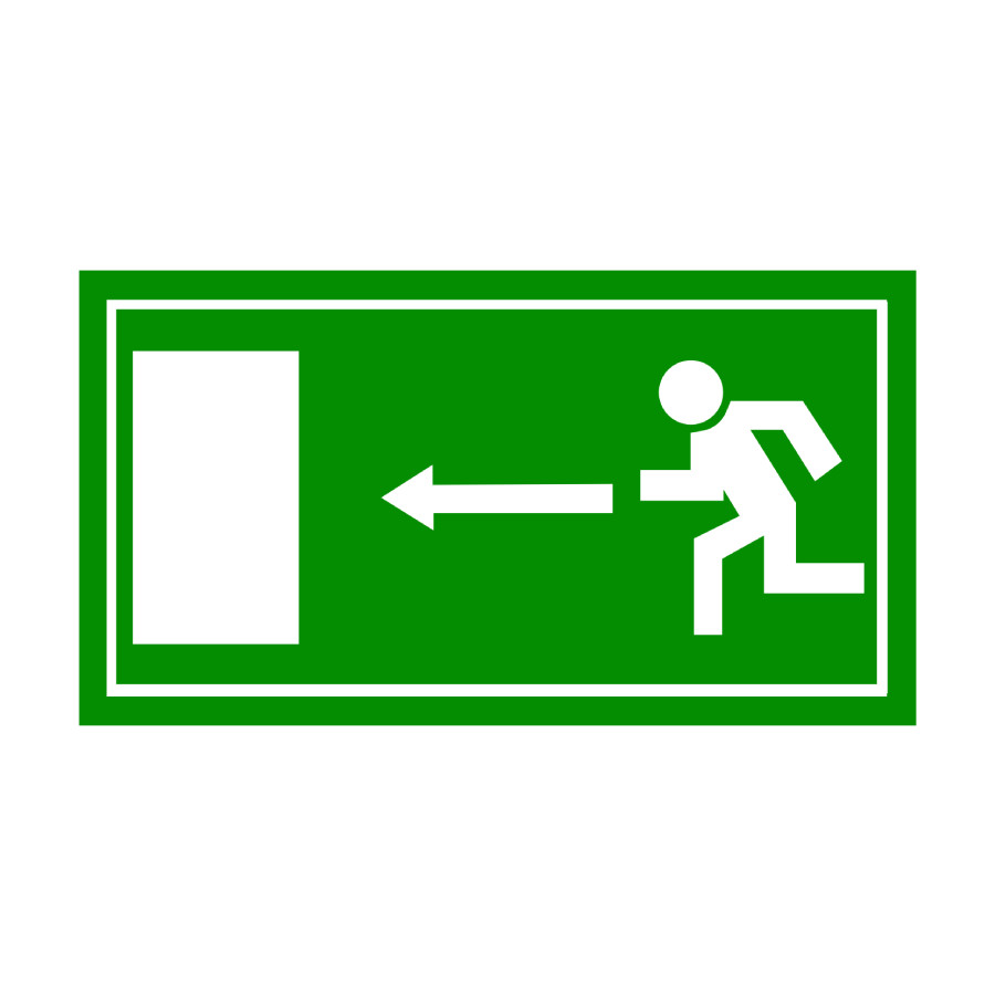 UZLĪME - VIRZIENS UZ EVAKUĀCIJAS IZEJĀM (VISOS VIRZIENOS)