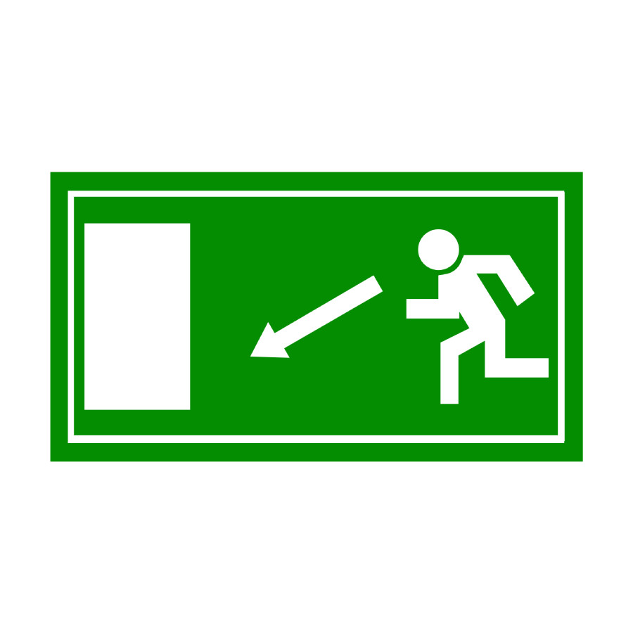 UZLĪME - VIRZIENS UZ EVAKUĀCIJAS IZEJĀM (VISOS VIRZIENOS)