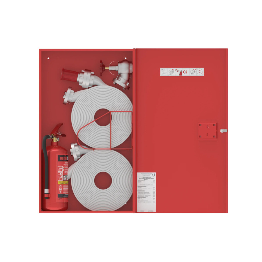 Ugunsdzēsības krānu kaste HW-52 N-K-15/20+15/20 UNN; AR IESPĒJU UZSTĀDĪT ŠĻŪTENES GROZU 