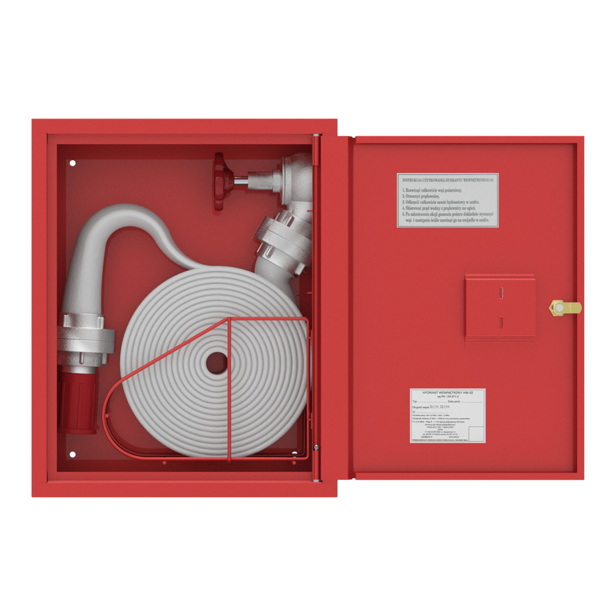 Ugunsdzēsības krānu kaste HW-52 W-15/20-Ko;  AR IESPĒJU UZSTĀDĪT ŠĻŪTENES GROZU