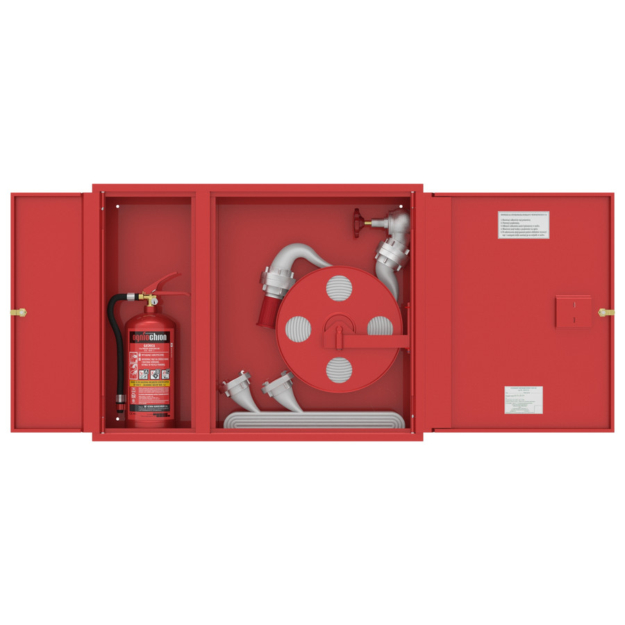 Ugunsdzēsības krānu kaste HW-52 W-K-15/20 UN+15/20; AR IESPĒJU UZSTĀDĪT ŠĻŪTENES DISKU