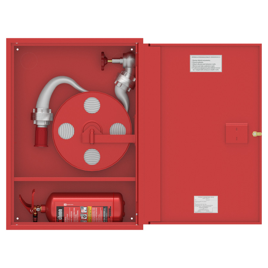 Ugunsdzēsības krānu kaste HW-52 W-KP-15/20 UN; AR IESPĒJU UZSTĀDĪT ŠĻŪTENES DISKU