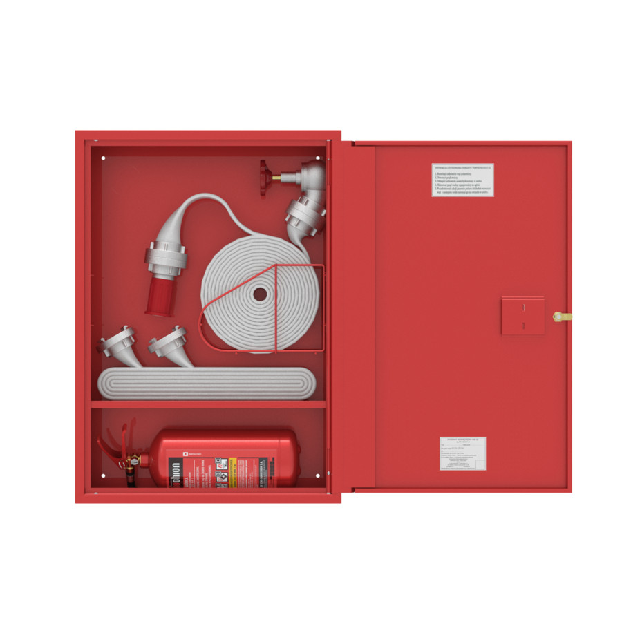 Ugunsdzēsības krānu kaste HW-52 W-KP-15/20-Ko+15/20;  AR IESPĒJU UZSTĀDĪT ŠĻŪTENES GROZU