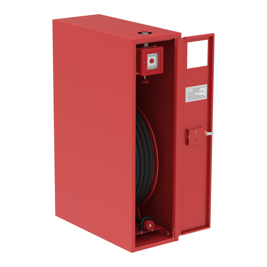 Ugunsdzēsības krānu kaste HW-25 N-S-20/30+ROP, AR POGU