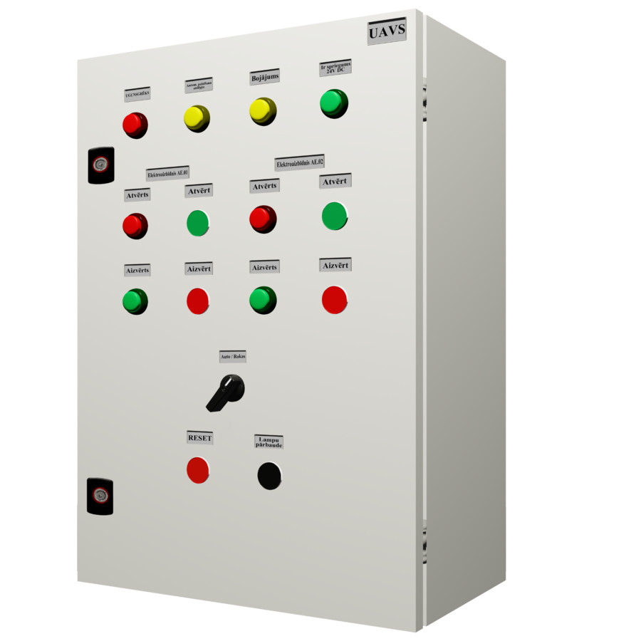 Ugunsdzesības aizbīdņu vadības skapis - UAVS 1 / UAVS 2