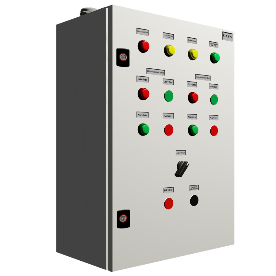 Ugunsdzesības aizbīdņu vadības skapis - UAVS 1 / UAVS 2
